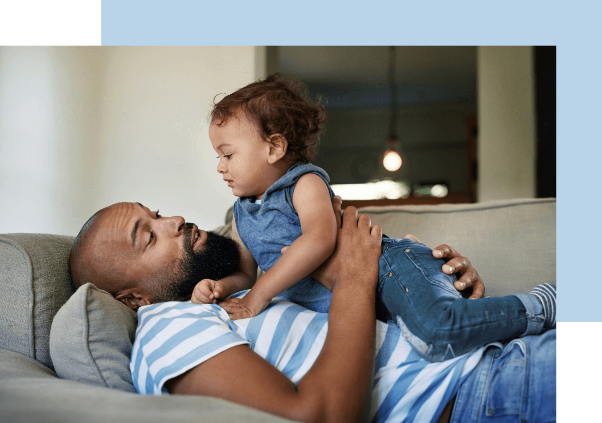 Father and son imagery