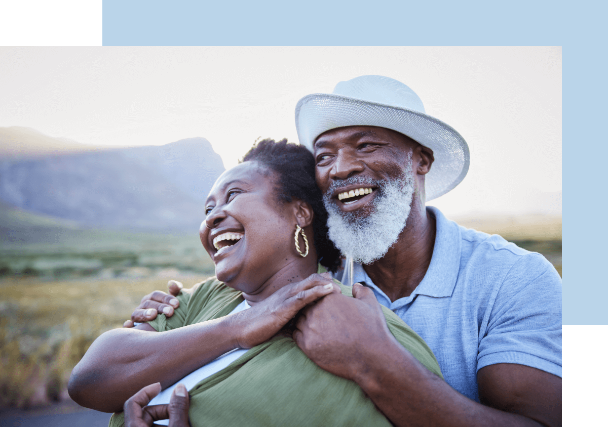 Unum hospital benefits members hugging image