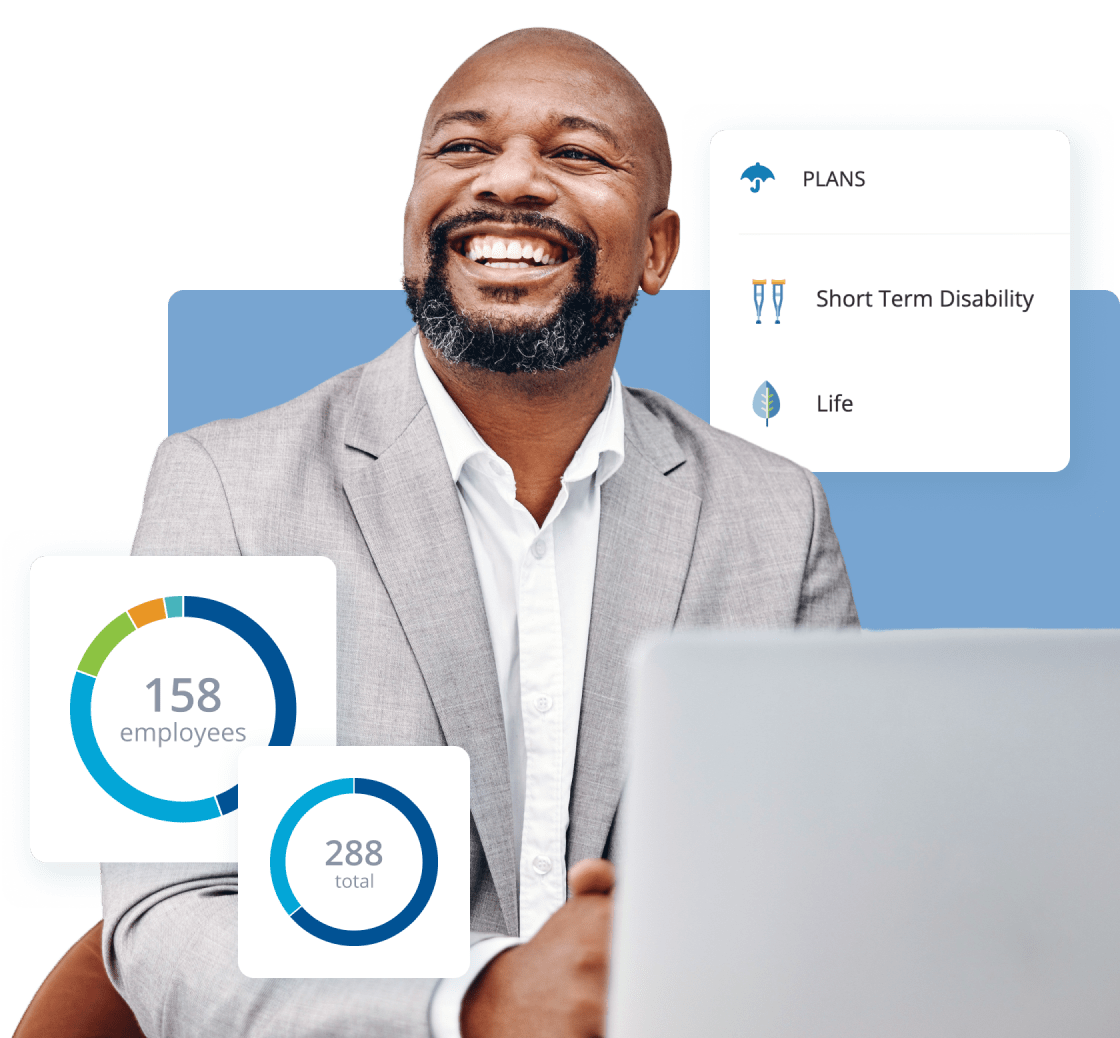 Man appreciating innovative tech on his laptop.