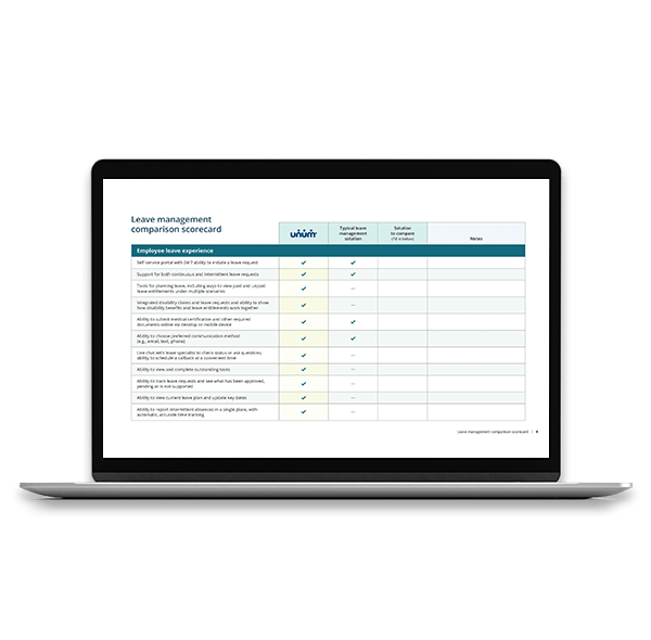Leave tech guide solution checklist mockup 